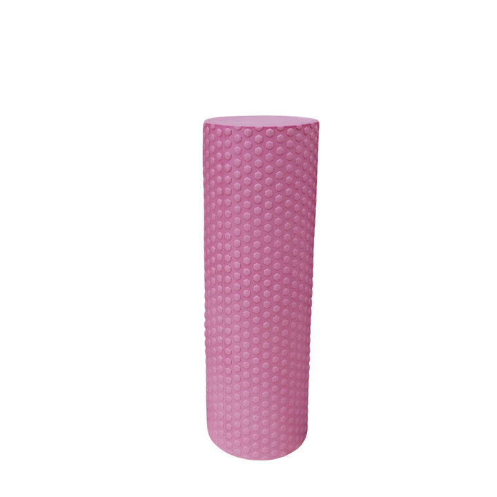 Premium EVA Foam Yoga Roller for Pilates & Home Workouts, 9.5cm Diameter, 29.7cm Length, Enhanced Hexagonal Design for Effective Muscle Recovery and Flexibility