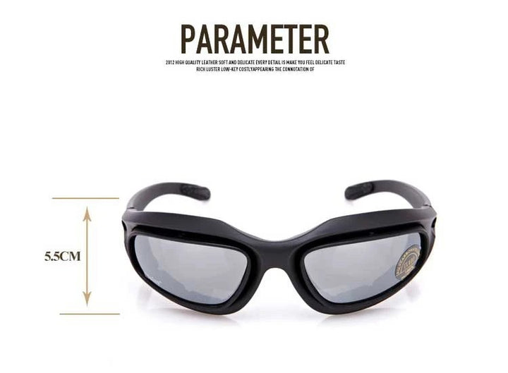 Premium Tactical Polarized Sport Glasses – UV Protection, Anti-Glare, 4 Lens Options for Shooting, Airsoft, Hunting, Hiking & Safety Eyewear