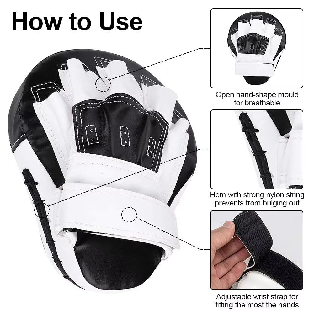 Premium Kickboxing Target Pad – Muay Thai Training Equipment for MMA, Karate & Sanda – Boxer Gloves for Kids & Adults – Free Fight Sports Gear for Martial Arts Training