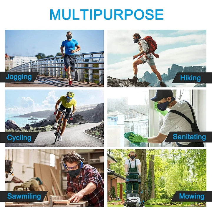 Premium Cycling Face Mask for Men and Women – Dust Proof, Anti-Smog, Activated Carbon Training Mask, Outdoor Sports Protection, Anti-Fog, Breathable Design