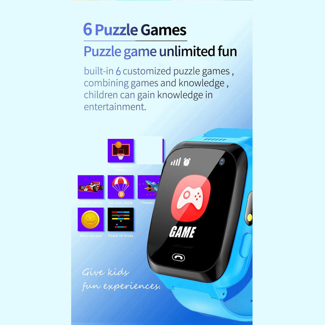 Premium 4G Kids Smartwatch – Video Call, GPS Tracking, IP67 Waterproof, 8GB ROM, Health Monitoring, Wi-Fi, Voice & Video Calls, Android Compatibility