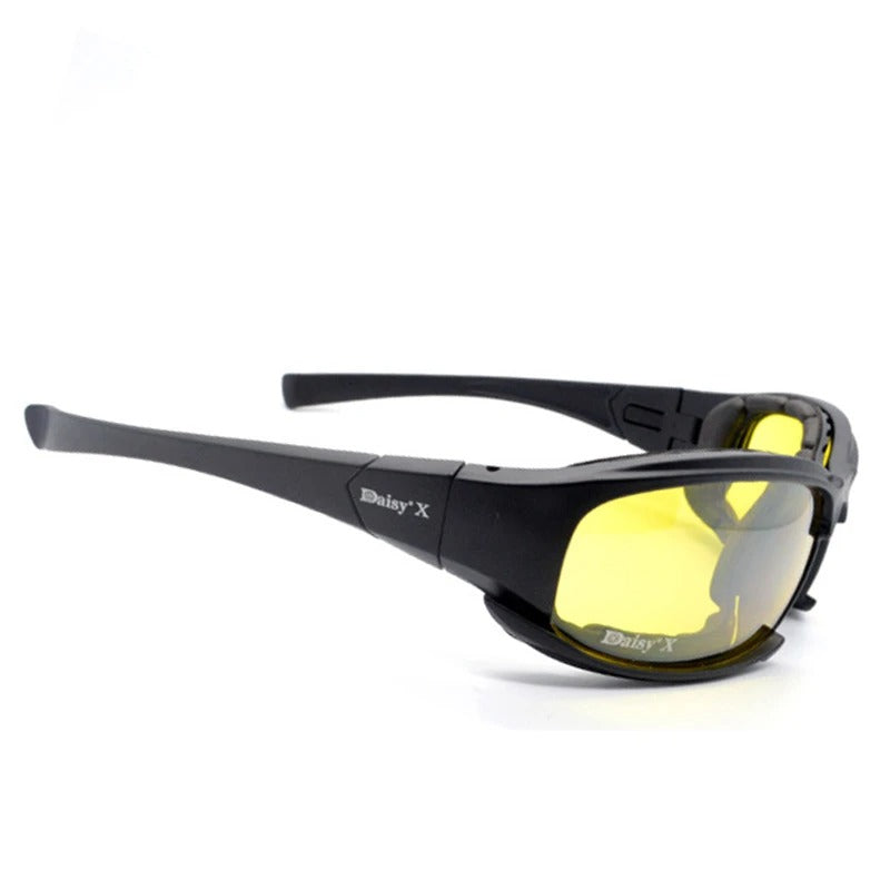 Premium Tactical Polarized Sport Glasses – UV Protection, Anti-Glare, 4 Lens Options for Shooting, Airsoft, Hunting, Hiking & Safety Eyewear
