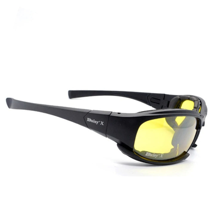 Premium Tactical Polarized Sport Glasses – UV Protection, Anti-Glare, 4 Lens Options for Shooting, Airsoft, Hunting, Hiking & Safety Eyewear