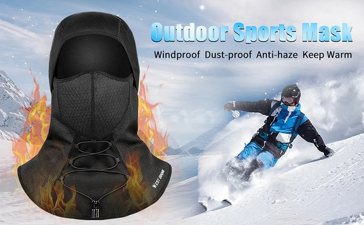 Premium Winter Cycling Face Mask – Fleece Thermal Balaclava, Windproof Ski Mask, Snowboard Cap, Adjustable Drawstring, Nylon Lycra for Ultimate Warmth and Comfort