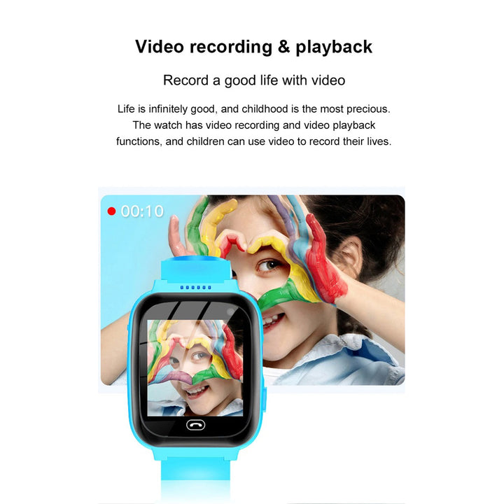 Premium 4G Kids Smartwatch – Video Call, GPS Tracking, IP67 Waterproof, 8GB ROM, Health Monitoring, Wi-Fi, Voice & Video Calls, Android Compatibility