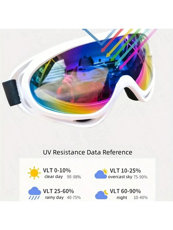 Premium Polarized Ski Goggles for Men & Women – Large Frame, Windproof, Snowproof, UV Protection, Anti-Fog, Snowboard Outdoor Goggles for Winter Sports