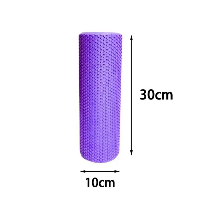 Premium EVA Foam Yoga Roller for Pilates & Home Workouts, 9.5cm Diameter, 29.7cm Length, Enhanced Hexagonal Design for Effective Muscle Recovery and Flexibility