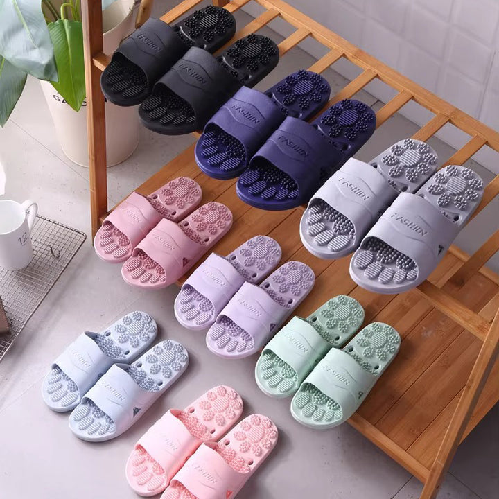 Premium Extra Large Acupoint Massage Slippers – Non-Slip Hollow Design for Indoor Home and Bathroom Use, Comfortable Sole Support for Men and Women, Ideal for Relaxation and Foot Therapy