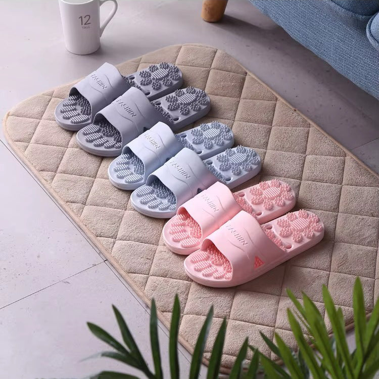 Premium Extra Large Acupoint Massage Slippers – Non-Slip Hollow Design for Indoor Home and Bathroom Use, Comfortable Sole Support for Men and Women, Ideal for Relaxation and Foot Therapy