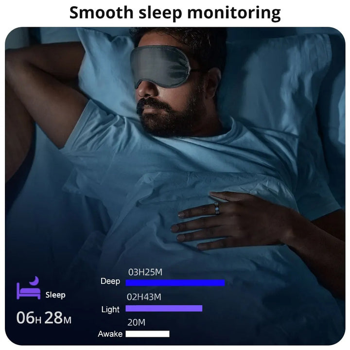Premium Smart Ring – Heart Rate, Blood Oxygen, and Sleep Health Monitor for Men and Women, Waterproof 5ATM Fitness Tracker 