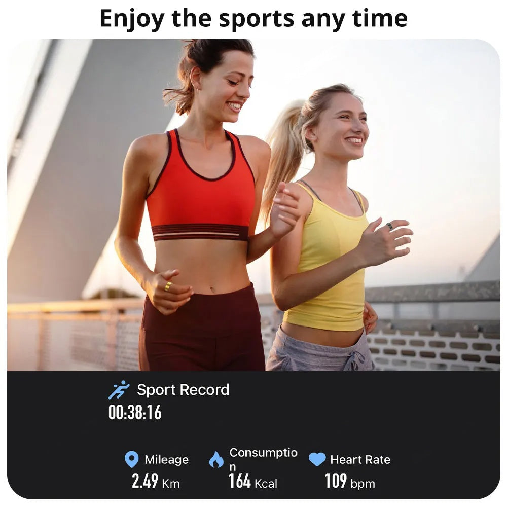 Premium Smart Ring – Heart Rate, Blood Oxygen, and Sleep Health Monitor for Men and Women, Waterproof 5ATM Fitness Tracker 